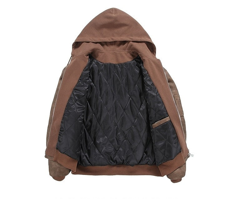 Oversized Lederjacke