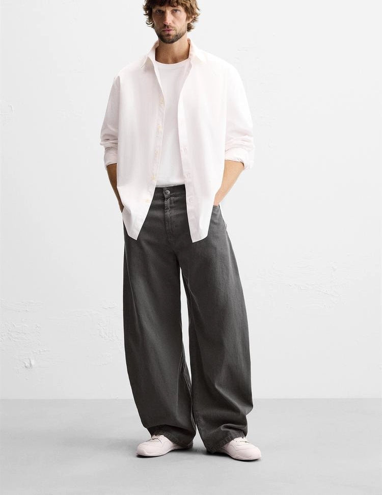 Oversized Grey Jeans