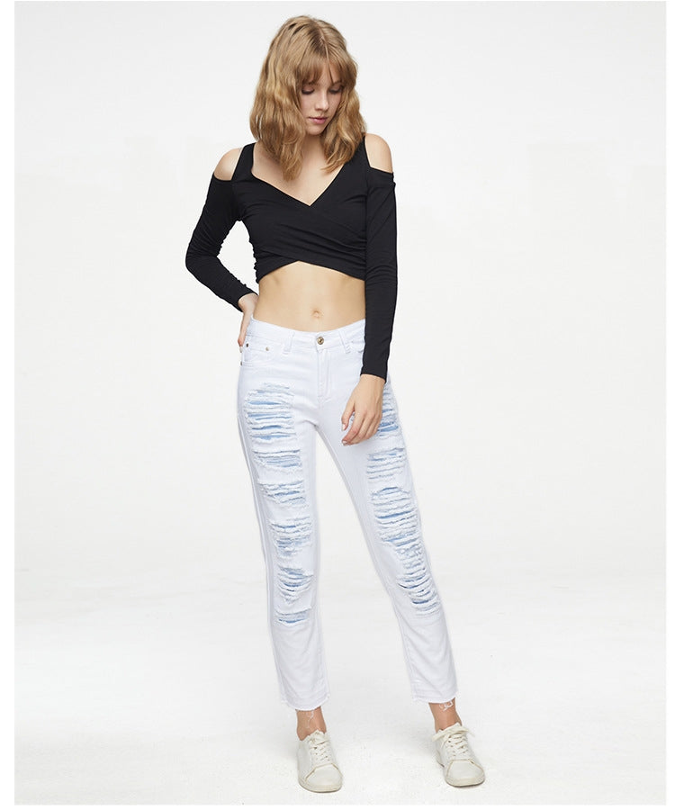 White Ripped Jeans