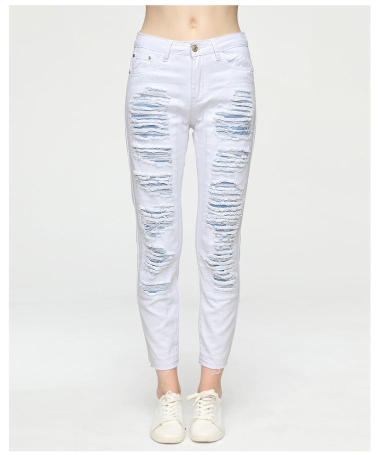 White Ripped Jeans