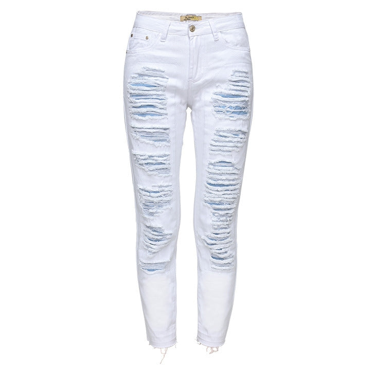 White Ripped Jeans