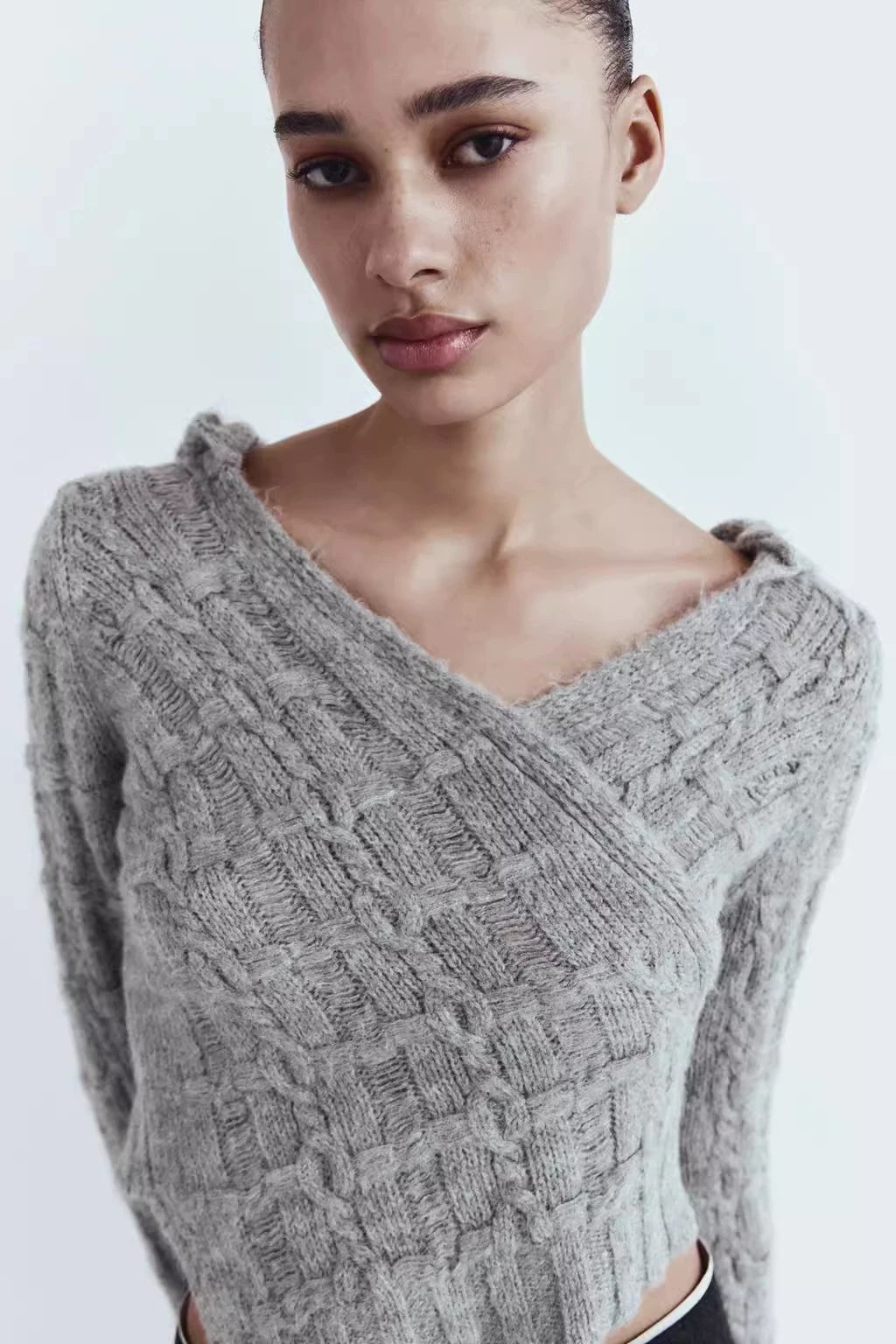 Asymmetric Knit Sweater