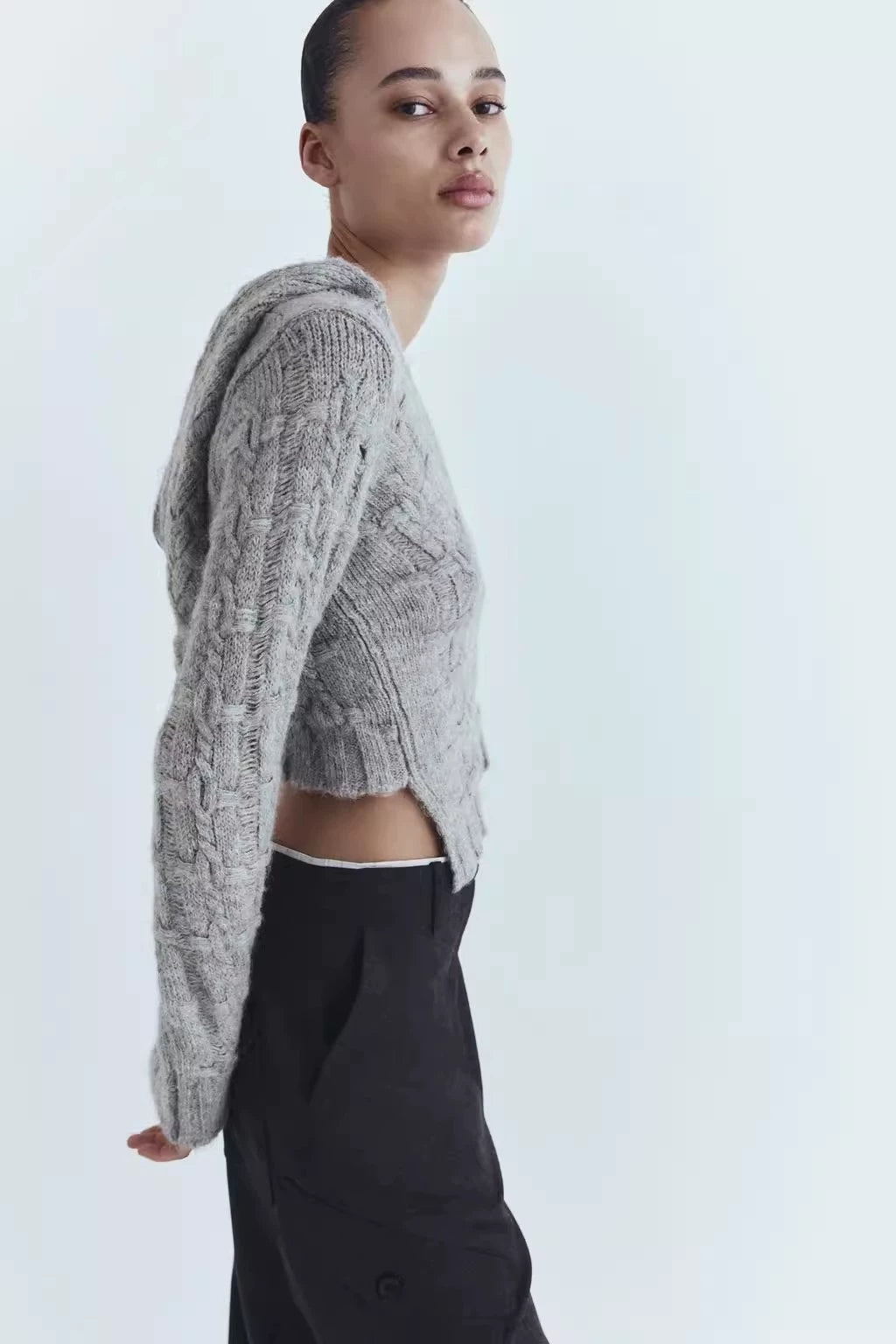 Asymmetric Knit Sweater