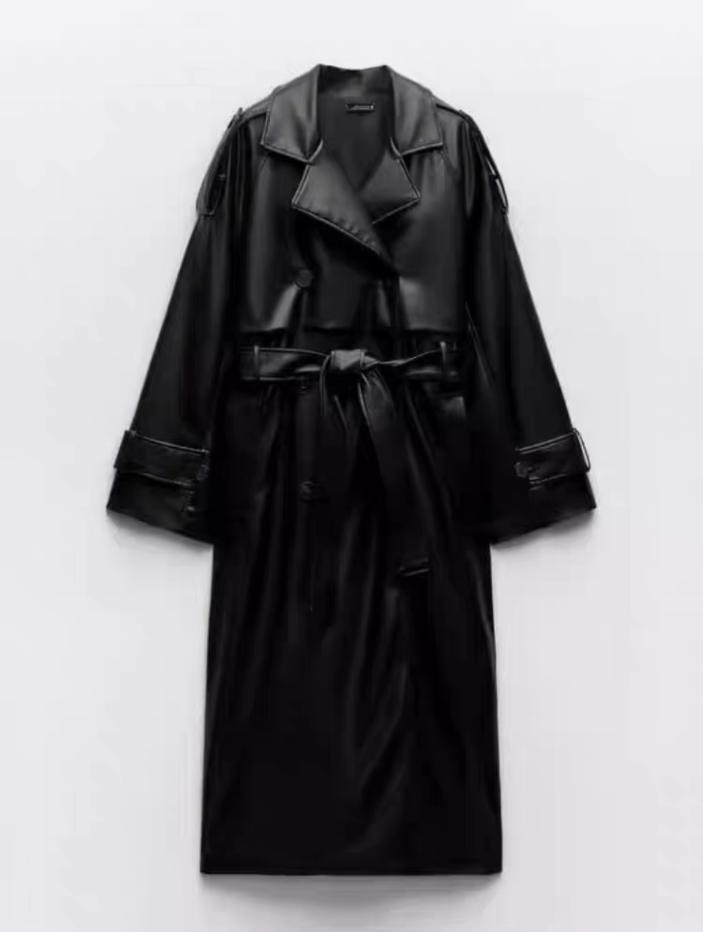 Trendy Leather Coat
