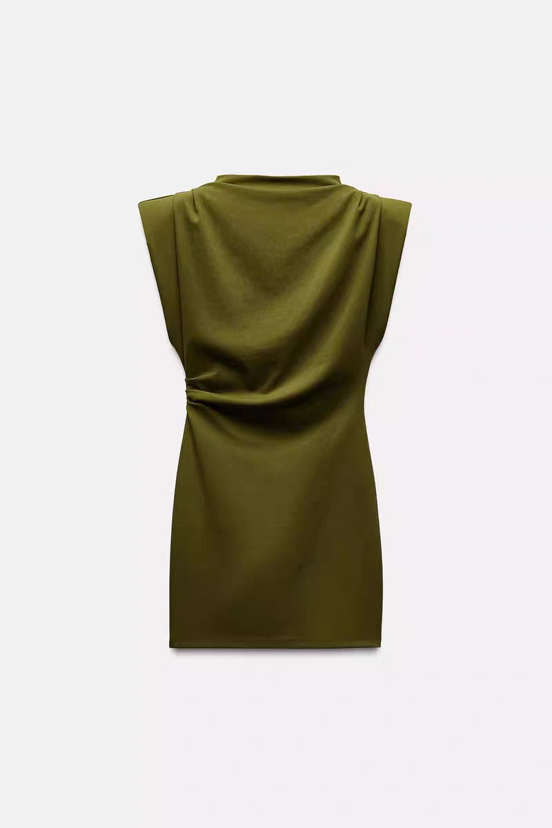 Twisted Olive Dress