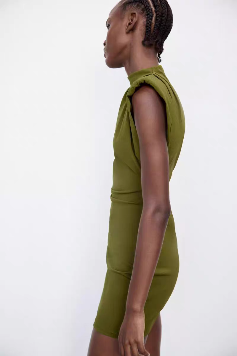 Twisted Olive Dress