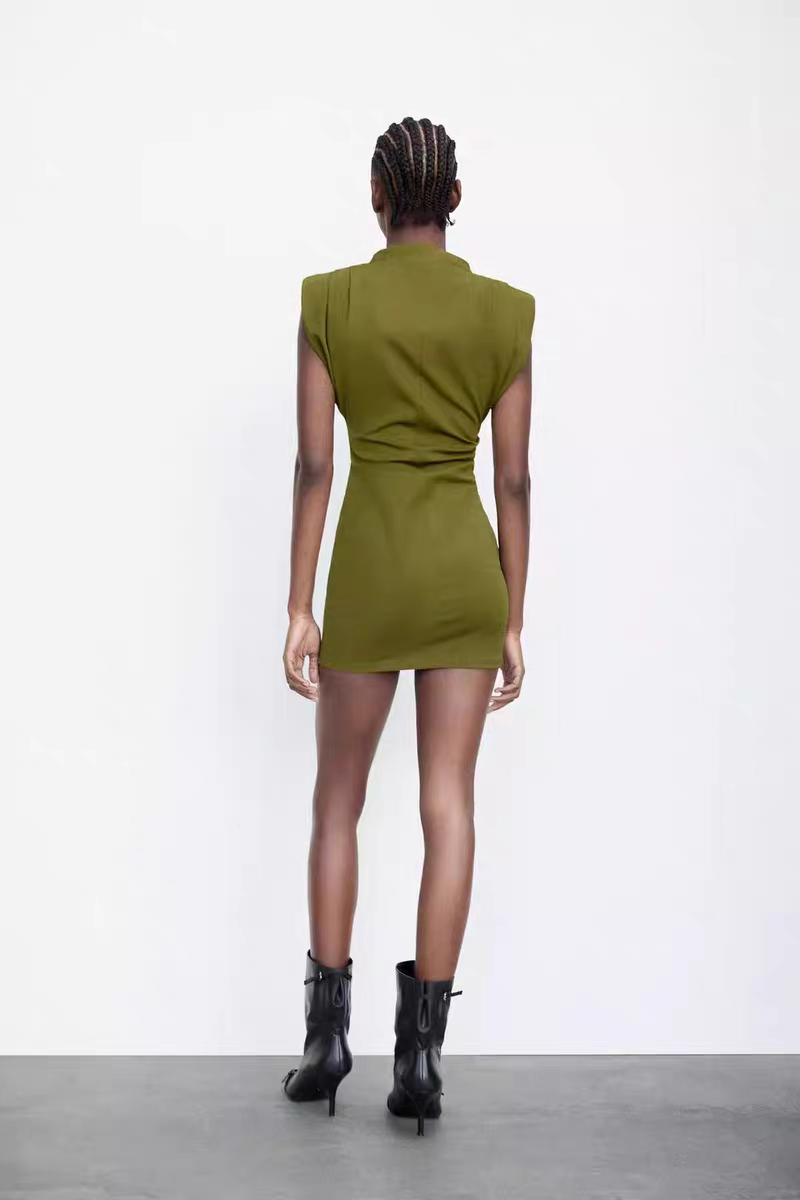 Twisted Olive Dress