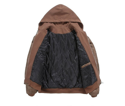 Oversized Lederjacke