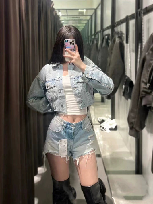 Stylische Jeans Jacke