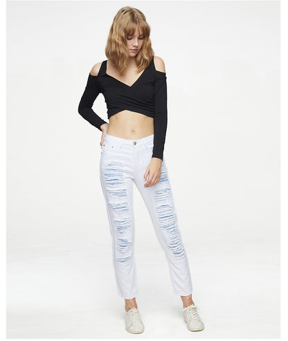 White Ripped Jeans