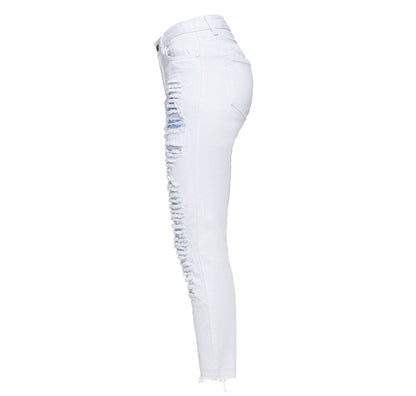White Ripped Jeans