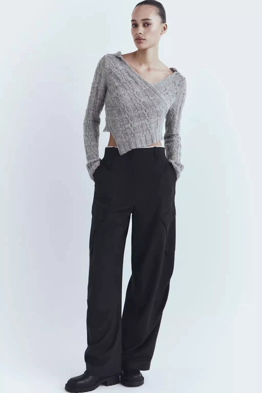 Asymmetric Knit Sweater