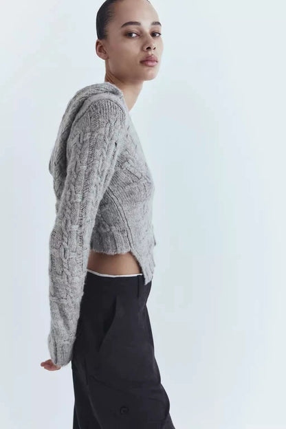 Asymmetric Knit Sweater