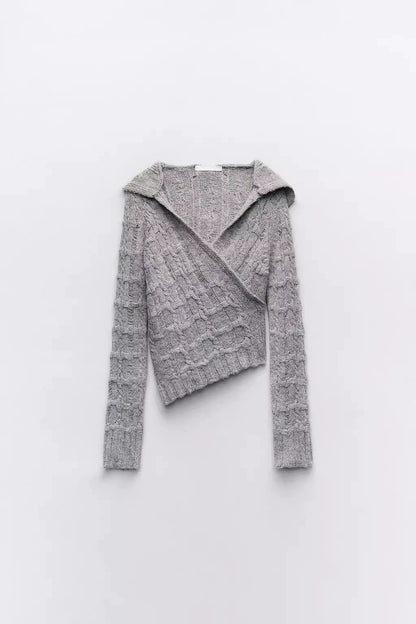 Asymmetric Knit Sweater