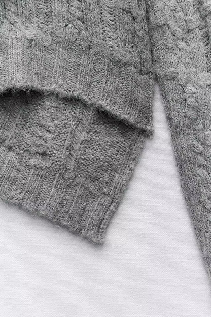 Asymmetric Knit Sweater