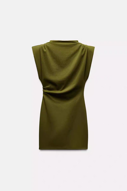 Twisted Olive Dress