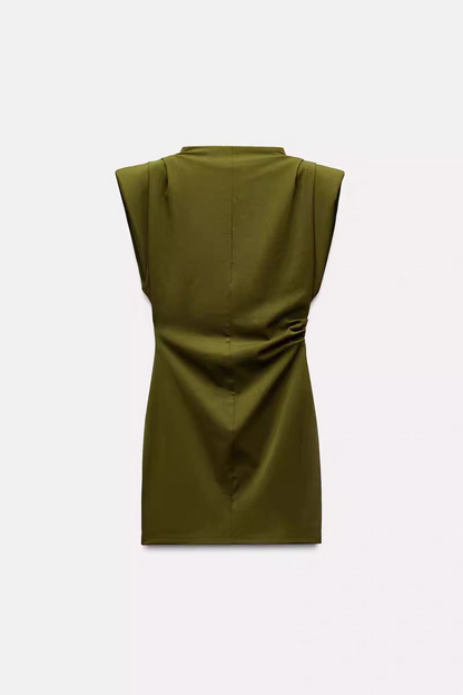 Twisted Olive Dress