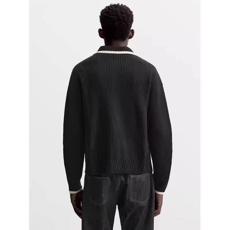 Zip-Up College Sweater