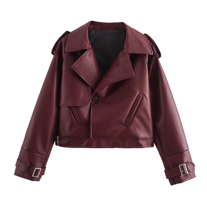 Rock-Chic Leather Jacket