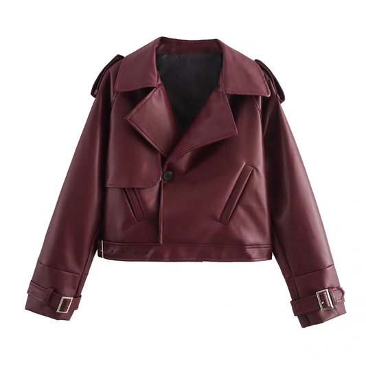 Rock-Chic Leather Jacket