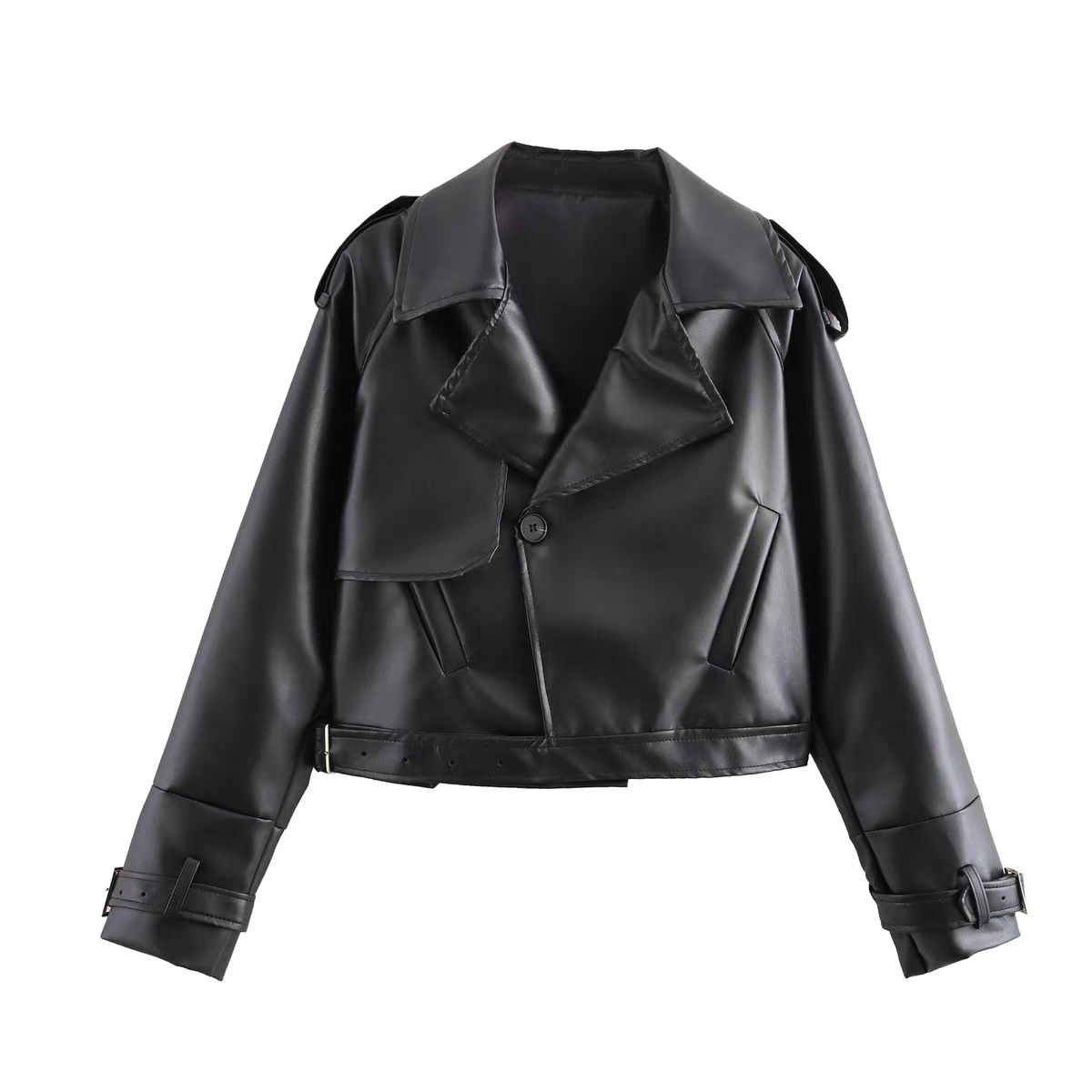 Rock-Chic Leather Jacket