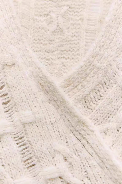Cozy Cream Knit Sweater