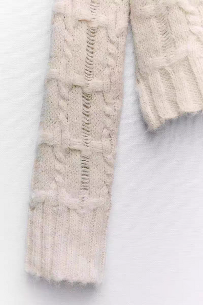 Cozy Cream Knit Sweater